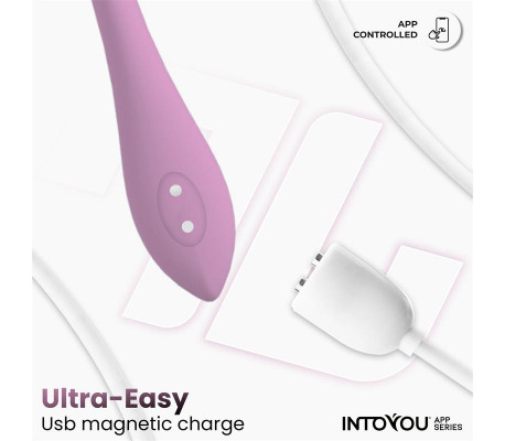 Huevo Vibrador con Bolas Internas con Rotación y APP USB