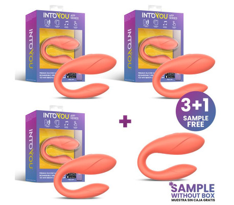 Pack 3 + Muestra Juguete para Parejas con APP Flexible Salmón