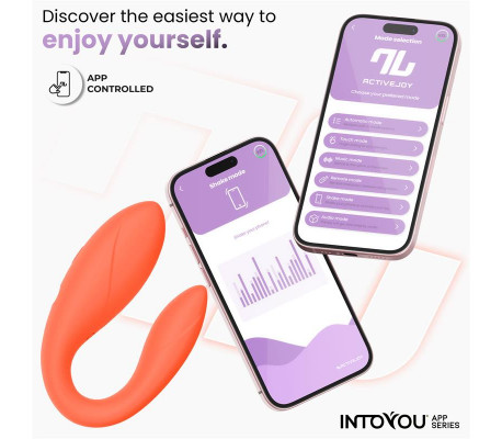 Juguete para Parejas con APP Flexible Salmon