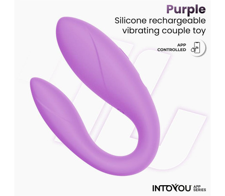 Juguete para Parejas con APP Flexible Silicona Lavanda