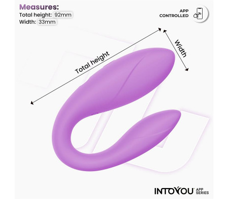 Juguete para Parejas con APP Flexible Silicona Lavanda