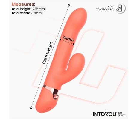 Mindy Vibrador con Anillo de Bolas Up and Down, Finger y Pulsación con APP