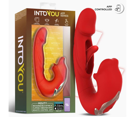 Mouty Vibrador con Función de Mordisqueo y Flipping con App
