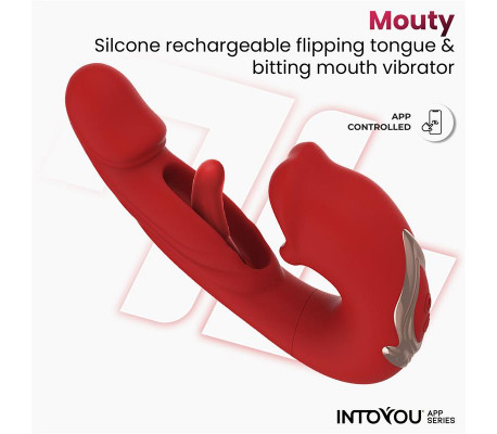 Mouty Vibrador con Función de Mordisqueo y Flipping con App
