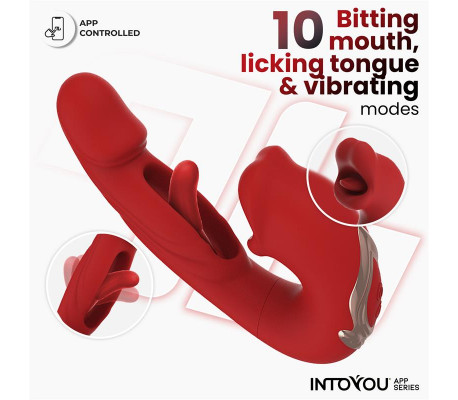 Mouty Vibrador con Función de Mordisqueo y Flipping con App
