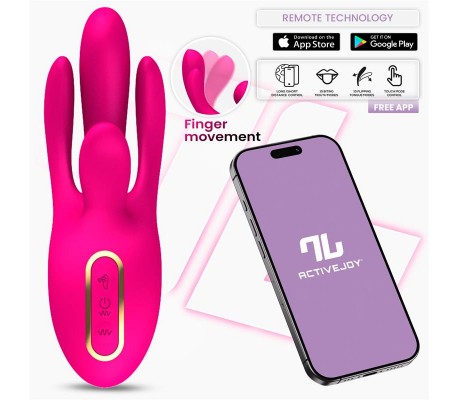 Derek Vibrador con Movimiento Finger 3 Motores y APP
