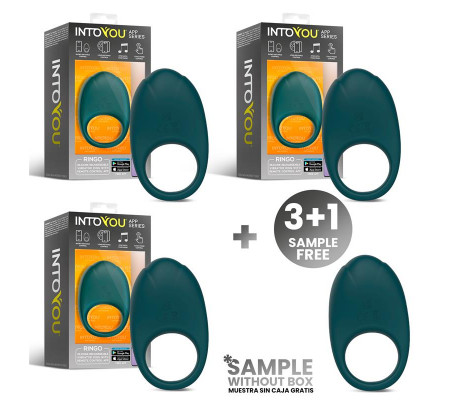 Pack 3 + Muestra Ringo Anillo Vibrador con APP Unibody