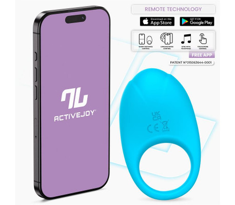 Ringo Anillo Vibrador con APP Unibody Azul