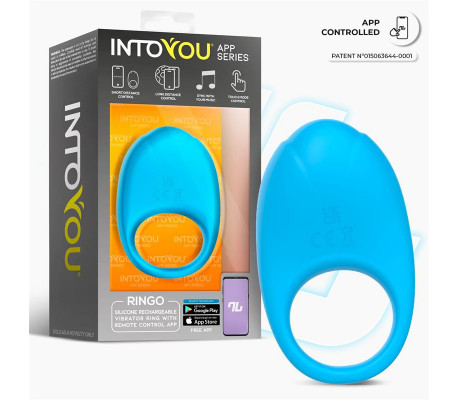 Ringo Anillo Vibrador con APP Unibody Azul