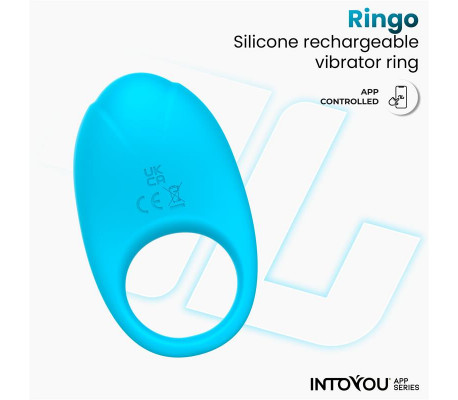 Ringo Anillo Vibrador con APP Unibody Azul