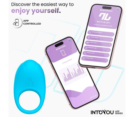 Ringo Anillo Vibrador con APP Unibody Azul
