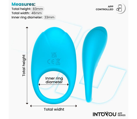 Ringo Anillo Vibrador con APP Unibody Azul