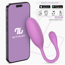 Logan Huevo Vibrador con APP Unibody Púrpura