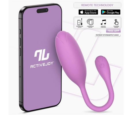 Logan Huevo Vibrador con APP Unibody Púrpura