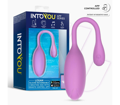Logan Huevo Vibrador con APP Unibody Púrpura
