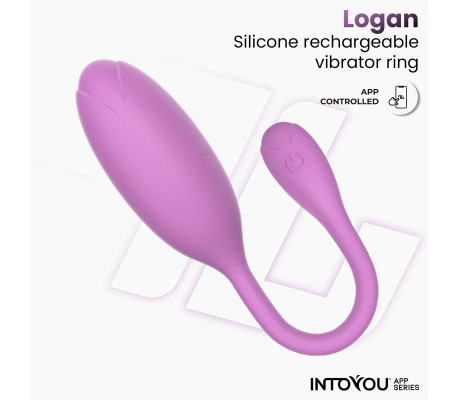 Logan Huevo Vibrador con APP Unibody Púrpura