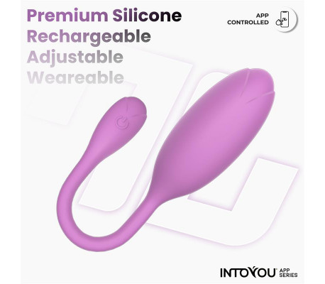Logan Huevo Vibrador con APP Unibody Púrpura