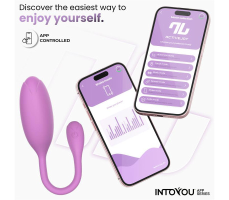 Logan Huevo Vibrador con APP Unibody Púrpura