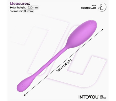 Logan Huevo Vibrador con APP Unibody Púrpura
