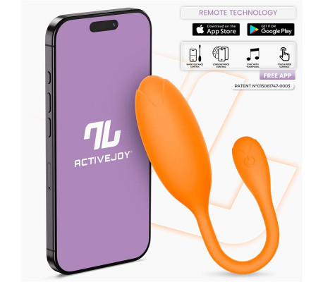 Logan Huevo Vibrador con APP Unibody Naranja