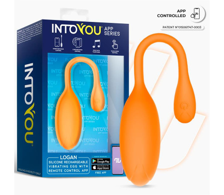 Logan Huevo Vibrador con APP Unibody Naranja