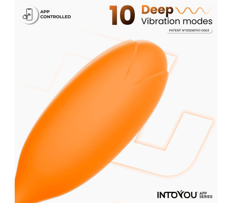 Logan Huevo Vibrador con APP Unibody Naranja
