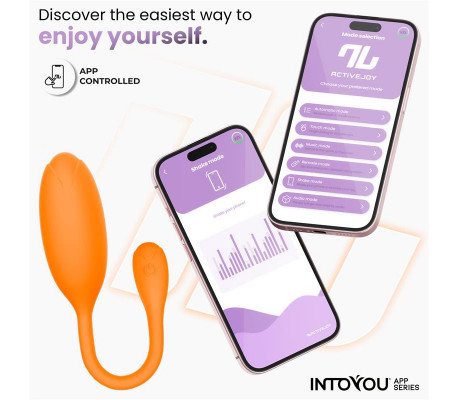 Logan Huevo Vibrador con APP Unibody Naranja