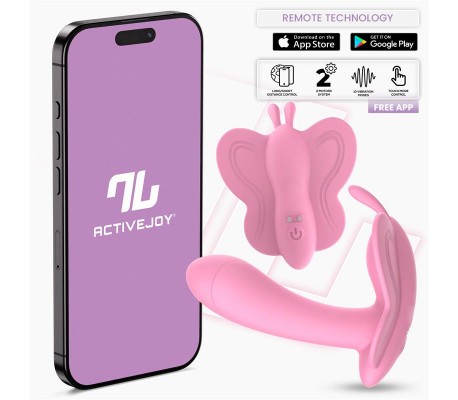 Wingy Estimulador Mariposa con APP Rosa