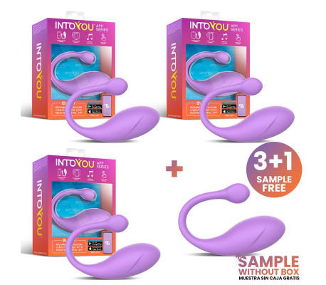 Pack 3 + Muestra Bulby Huevo Vibrador con APP Lavanda