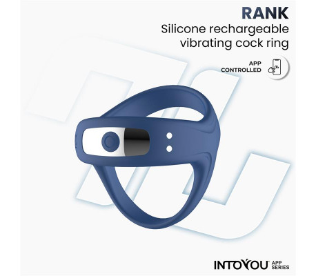 Rank Anillo Vibrador con App Azul