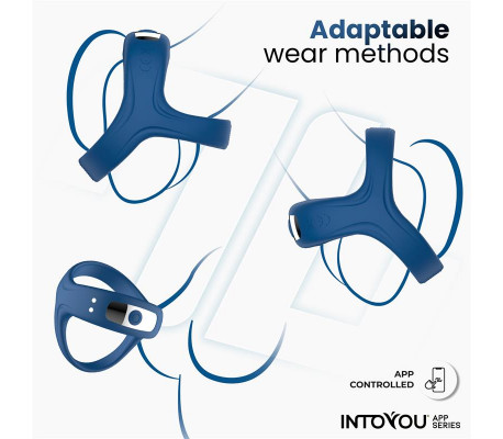 Rank Anillo Vibrador con App Azul