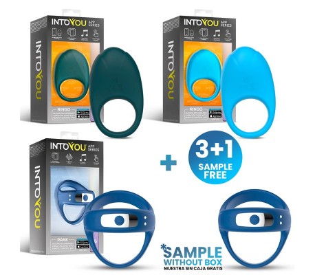 Pack 3+1 Tester Surtido Anillos Ringo y Rank APP