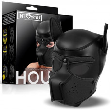 Hound Máscara de Perro Neopreno Hocico Extraíble Negro Talla Única
