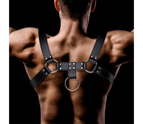 Domine Arnés Masculino para Bondage Cuero Vegano