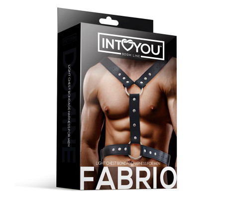 Fabrio Arnés Masculino para Bondage Cuero Vegano