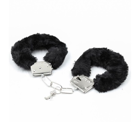 Esposas de Metal para Muñecas con Pelo Negro