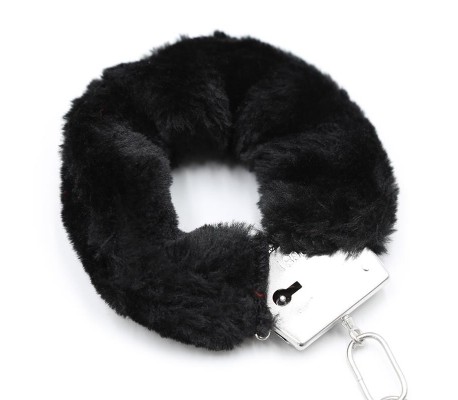 Esposas de Metal para Muñecas con Pelo Negro