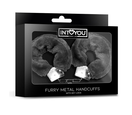 Esposas de Metal para Muñecas con Pelo Negro