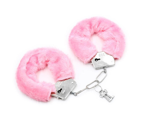 Esposas de Metal para Muñecas con Pelo Rosa