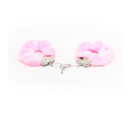 Esposas de Metal para Muñecas con Pelo Rosa