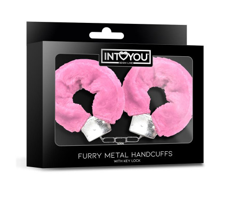 Esposas de Metal para Muñecas con Pelo Rosa