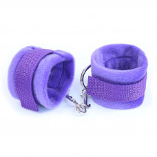 Esposas de Tela con Velcro para Muñecas con Pelo Largo Púpura