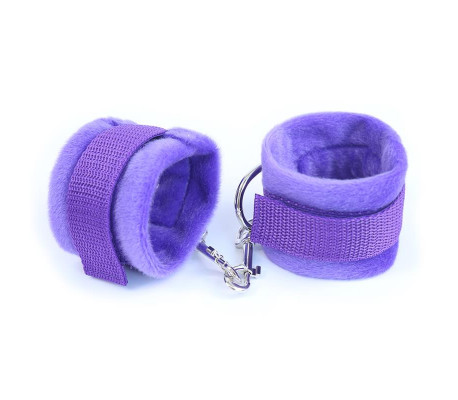 Esposas de Tela con Velcro para Muñecas con Pelo Largo Púpura