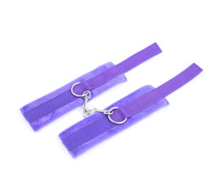 Esposas de Tela con Velcro para Muñecas con Pelo Largo Púpura