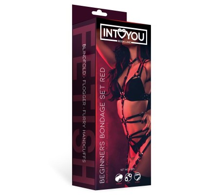 Set de Bondage para Principiantes Beginners 3 Piezas Rojo