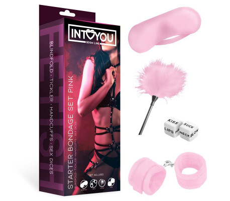 Kit de Bondage para Principiantes Starters 4 Piezas Rosa