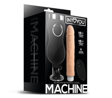 Sex Machine Vibración, Thrusting y Calor Control Remoto USB