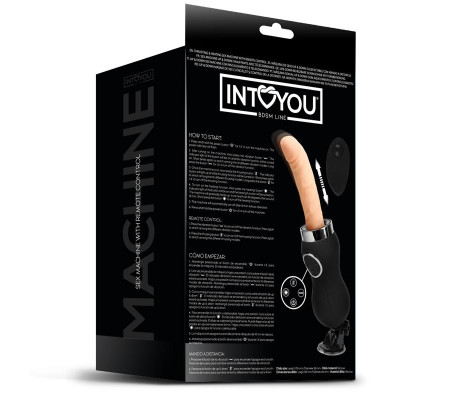 Sex Machine Vibración, Thrusting y Calor Control Remoto USB