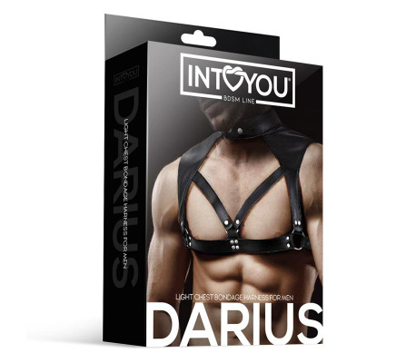 Darius Arnés Masculino para el Pecho Cuero Vegano