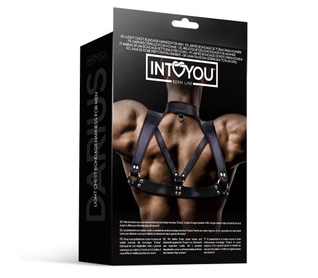 Darius Arnés Masculino para el Pecho Cuero Vegano